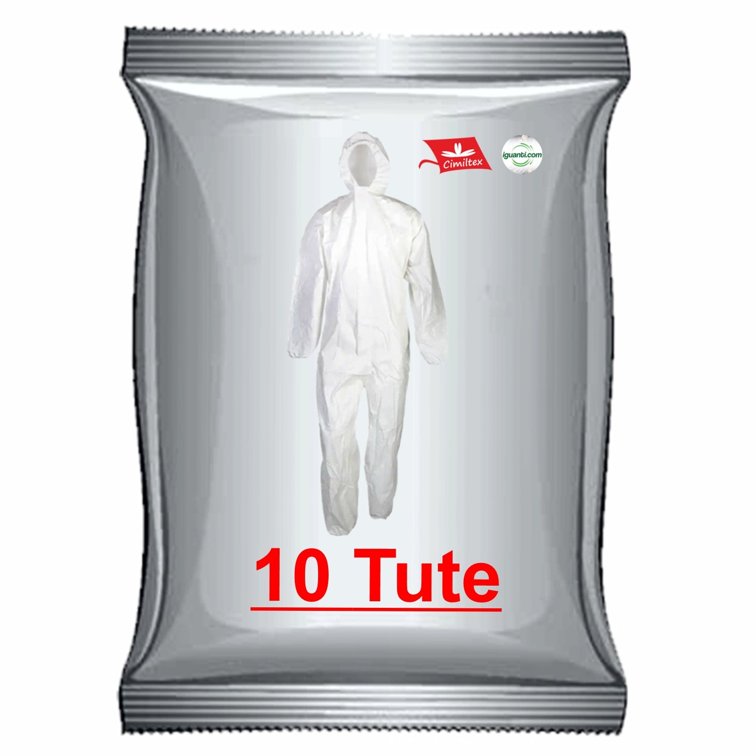 Tuta monouso tnt 64 gr. DPI categoria 3 III tipo cappuccio polsini e caviglia elasticizzata